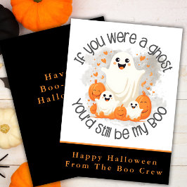 Als je een geest was, zou je nog steeds mijn boeke feestdagenkaart