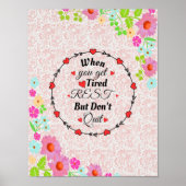 Als je een gespannen rust krijgt, maar niet ophoud poster (Voorkant)