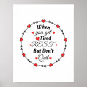 Als je een gespannen rust krijgt, maar niet ophoud poster (Voorkant)