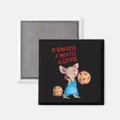 Als je een muis een koekjeskostuum Kinder Magneet (Voorkant / Achterkant)