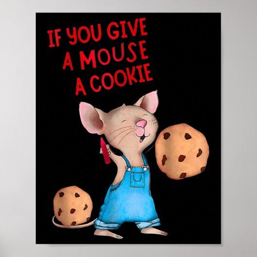 Als je een muis een koekjeskostuum Kinder Poster (Voorkant)