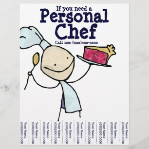 Als je een persoonlijke chef-kok nodig hebt! Flyer