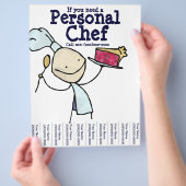Als je een persoonlijke Chef nodig hebt. Flyer (Hand)