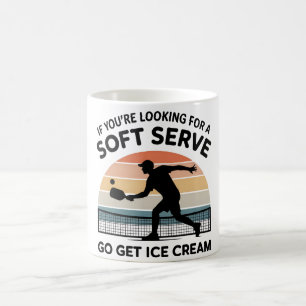 als je een soft serve zoekt ga dan ijs halen koffiemok