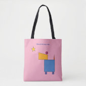 Als je een ster wilt... tote bag (Voorkant)