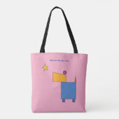 Als je een ster wilt... tote bag (Achterkant)