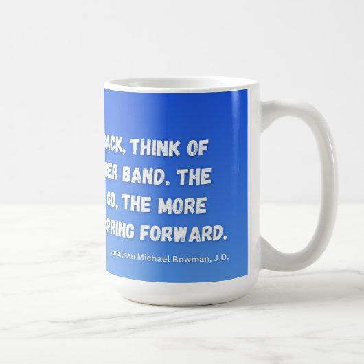 Als je een tegenslag hebt koffiemok (Rechts)