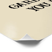 Als je een tuin en een bibliotheek hebt perfect poster (Hoek)