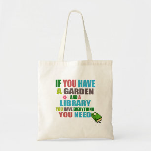 Als je een tuinbibliotheek hebt, heb je alles tote bag