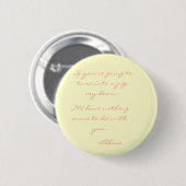 Als je een varken wordt ronde button 5,7 cm (Voorkant /achterkant)