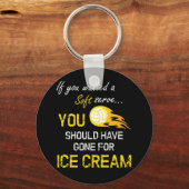 Als je een zacht ijsklok wilt hebben - Volleyball Sleutelhanger (Voorkant)