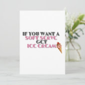 als je een zachte sera wilt, krijg je ijs kaart (Staand voorkant)