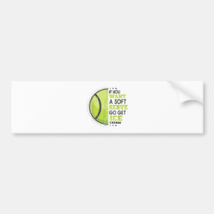 Als je een zachte serve wilt, krijg je ijsklok bumpersticker