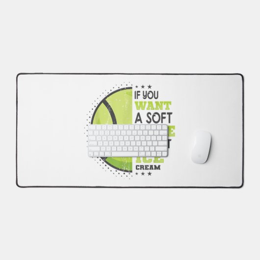 Als je een zachte serve wilt, krijg je ijsklok bureaumat (Keyboard & Muis)