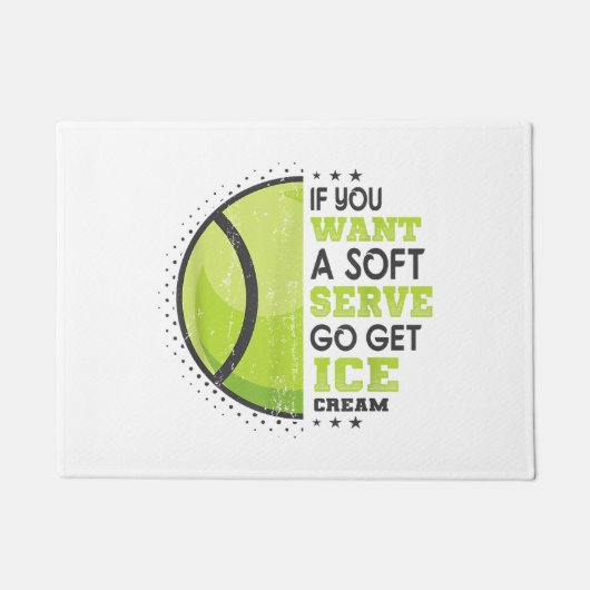 Als je een zachte serve wilt, krijg je ijsklok deurmat (Voorkant)