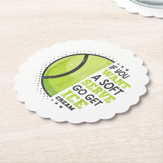 Als je een zachte serve wilt, krijg je ijsklok kartonnen onderzetters (Gekanteld)