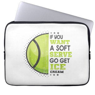 Als je een zachte serve wilt, krijg je ijsklok laptop sleeve