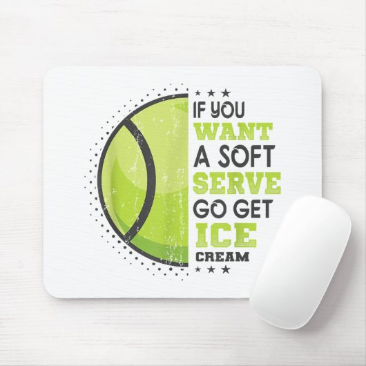 Als je een zachte serve wilt, krijg je ijsklok muismat (Met muis)