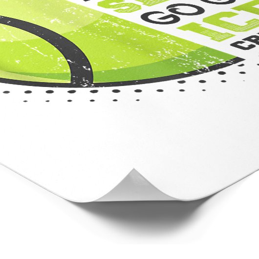 Als je een zachte serve wilt, krijg je ijsklok poster (Hoek)