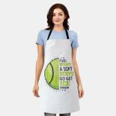 Als je een zachte serve wilt, krijg je ijsklok schort (Gedragen)