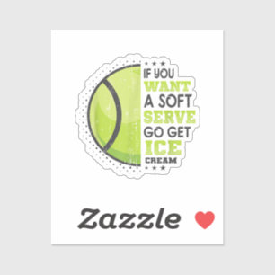 Als je een zachte serve wilt, krijg je ijsklok sticker