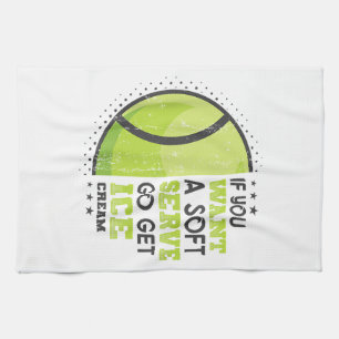 Als je een zachte serve wilt, krijg je ijsklok theedoek