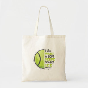Als je een zachte serve wilt, krijg je ijsklok tote bag
