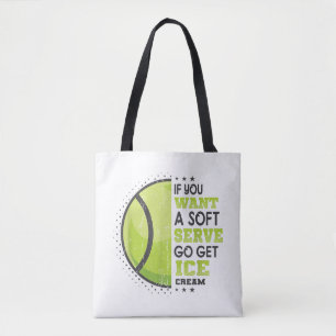 Als je een zachte serve wilt, krijg je ijsklok tote bag