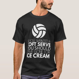 Als je een zachte serveer met lange mouwen grappig t-shirt