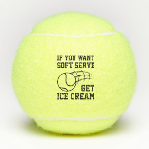 Als je een zachte server wilt, krijg je ijskap tennisballen