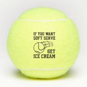 Als je een zachte server wilt, krijg je ijskap tennisballen