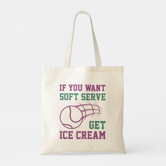Als je een zachte server wilt, krijg je ijskap tote bag (Achterkant)