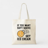 Als je een zachte server wilt, krijg je ijskap tote bag (Achterkant)