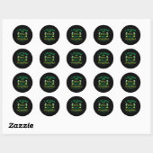 Als je eenmaal Shenanigans 1 Ronde Sticker (Vel)