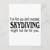 Als je eerst geen Skydiving hebt gehad, zou je dat Briefkaart (Voorkant)