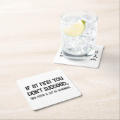 Als je eerst niet bent geslaagd kartonnen onderzetters (Insitu)