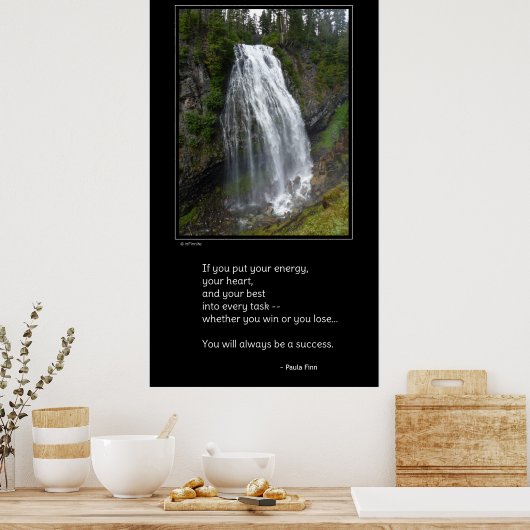 Als je energie stopt... Inspirerend poster (Keuken)