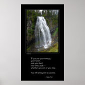 Als je energie stopt... Inspirerend poster (Voorkant)