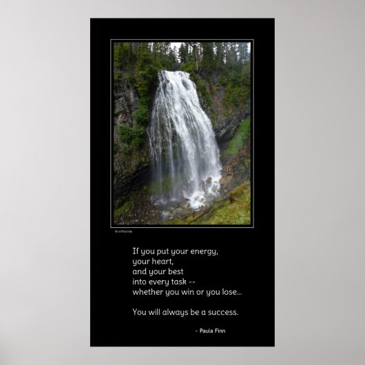 Als je energie stopt... Inspirerend poster (Voorkant)