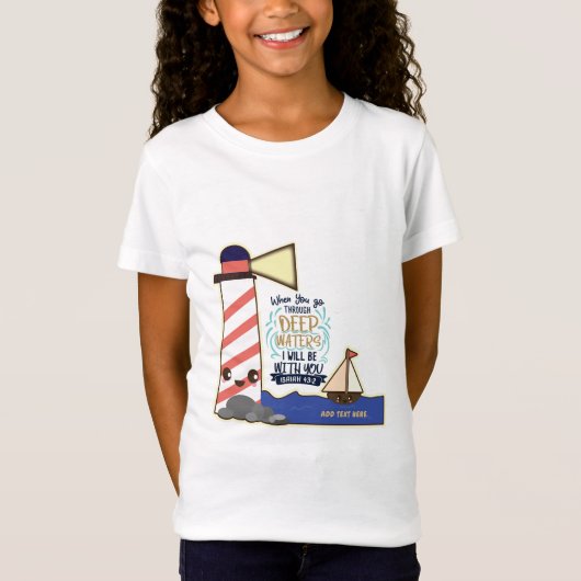 Als je er heen gaat. Deep Waters Isaiah Persoonlij T-shirt (Voorkant)