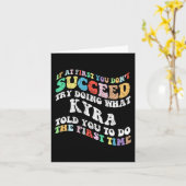 Als je er niet in slaagt bij de eerste poging, pro kaart (Gele Bloem)