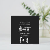 Als je er niet meer aan kunt denken, stop dan niet kaart (Staand voorkant)