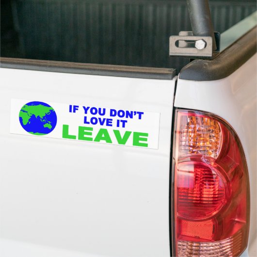 Als je er niet van houdt.... bumpersticker (Op Truck)