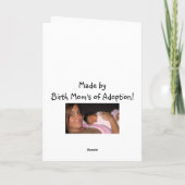 Als je ervoor kiest om het haar te vertellen, als  kaart (Achterkant)