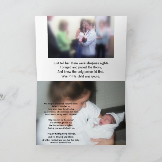 Als je ervoor kiest om het haar te vertellen, als kaart (Binnen)