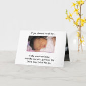 Als je ervoor kiest om het haar te vertellen, als kaart (Gele Bloem)