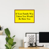 Als je familie werd afgevoerd poster (Thuiskantoor)