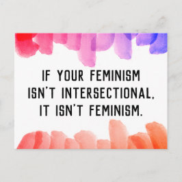 Als je feminisme niet intersectioneel is... briefkaart