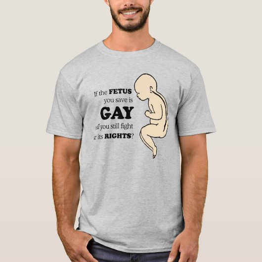 ALS JE FOETUS HOMO IS T-Shirt (Voorkant)