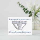 Als je geen atleet kunt zijn... briefkaart (Staand voorkant)